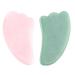 JOVIVI Gua Sha Scraping Massage Tool Rose Quartz Aventurine Wing-Shaped Gua Sha Scraper Guasha Board Traditional Tool (Set)