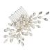 DOITOOL Bridal Headwear Bridal Side Comb Side Hair Comb Hair Pin Hair Comb for Bridal Bun Hair Comb Bridal Hair Comb Decorative Hair Comb Hair Clip Bride Pearl White Wedding Wig