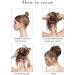 SARLA Messy Bun Hair Scrunchie for Women - Curly Wavy Updo Ponytail Extension in Black mix Gray & White Tips - Buy Online on GoSupps.com
