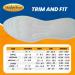 Happy Feet Plantar Fasciitis Flat Feet Orthotic High Arch Support Gel Insoles - Men's and Women's Sizes (L) - Buy Online on GoSupps.com