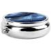 Buy Gradient Blue Denim Round Pill Box - 3 Compartment Portable Travel Organizer for Pills & Vitamins - Buy Online on GoSupps.com