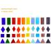 Lanyani 1600 Pieces Transparent Cathedral Glass Mosaic Tiles for Arts and Crafts - Mixed Color Stained Glass Pieces - 4 Shapes - 2.2 Pounds - Buy Online on GoSupps.com