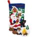 Bucilla Felt Stocking Kit: 18 Santa Black Bear Cabin - Applique Craft Set - Buy Online on GoSupps.com