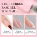 VENALISA 3 in 1 Rubber Base Gel Nail Polish Set - 6 Colors Nude Pink Milky White & Sheer Pink | Strengthener for Beautiful Nails - Buy Online on GoSupps.com