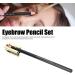 Eyebrow Pencil Set Brow Pencil Sharpener Waterproof Eyebrow Pencil for Perfect Makeup Brow Makeup Tool with Sharpener for Student Office Workers(Black) - Buy Online on GoSupps.com