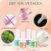 Dip Powder Nail Kit - 4 Colors Nude Pink Brown Starter Set | Acrylic Dipping System with 4 Powder & 4 Liquid 15ml Bottles - Buy Online on GoSupps.com