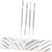 4 pi ces B tonnets M lange Maquillage Acier Inoxydable Outils Cosm tiques Doubles Embouts pour Manucure M lange Fond de Teint Blush Ombre Paupi res Couleur L vres Accessoires - Buy Online on GoSupps.com