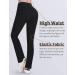 Jinhiteam Girls' Black Leggings with Pockets | High Waist Tummy Control Yoga Pants | Size 11-12 Years - Buy Online on GoSupps.com
