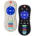 2 Packs Baby Teething Toy Silicone TV Remote Teethers for Babies 6-18 Months Remote Control Shape Molar Teether Chew Toy Set for Sucking Needs (TV Remote)