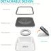 UPSKY 70oz Large Capacity Dog Water Bowl - No Spill Slow Feeder & Travel Dispenser - Grey - Buy Online on GoSupps.com