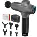 Massage Gun Deep Tissue,Percussion Back Neck Head Handheld Massager Gun for Athletes,Muscle Massage Gun for Pain Relief with 30 Speeds Grey