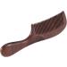NATHA Unisex Sandalwood Comb Women Men Home Travel Wood Anti-Static Fine-Tooth Comb Wooden Handles Hair Comb - Buy Online on GoSupps.com