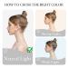 Dirty Blonde Wavy Messy Bun Scrunchie | Synthetic Ponytail Hair Extension for Women, Girls, Kids | CJL HAIR - Buy Online on GoSupps.com