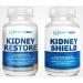 Kidney Restore & Kidney Shield 2-Pack Bundle for Kidney Cleanse Support Kidney Function Renal Health and More