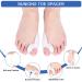 Haofy Hallux Valgus Toe Spreader Set - Silicone Gel Separator for Foot Pain Relief & Bunion Correction - Buy Online on GoSupps.com