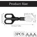 3 Pack Reptile Feeding Clips Reptile Feeding Tools Amphibian Feeding Clips Pet Plastic Feeding Clips for Hamsters Lizards Spiders Bearded Dragons (Black) - Buy Online on GoSupps.com