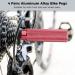 Homaisson Aluminum Bike Pegs | 4 Pairs Durable Foot Pedals | Non-Skid Backseat Stands | Universal Fit for Mountain Bike | 3/8in Axles - Buy Online on GoSupps.com