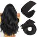 Hotlulana tape extensions real hair natural black extensions real hair 22 inch/55cm 40pcs 100g Skin Weft 100% natural tape in extensions real hair invisible real hair extensions tape #1b.#1b natural black 55cm-22BCH (40s pack)
