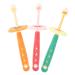 minkissy 3 piece toothbrush toothbrush oral care soft toothbrush toothed cleaner cake stuff silicone brush washable cleaning brush nano material