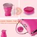Collapsible Silicone Cup for Travel and Outdoor Activities - Portable and Reusable Green Folding Mug - Buy Online on GoSupps.com