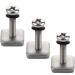 VTurboWay 316 Stainless Steel Fin Screw and Plate for Surf Longboard and SUP 3 Pack M4 Screw Suitable for Fiberglass Single Fin