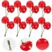 ABOOFAN 20 Pcs Artificial Cherry Artificial Foods Photo Props Fake Cherry Model Display Fruit Models Realistic Fruits Cherry Play Kitchen Fruit Toy Child Plastic Top Hat Kitchen Cabinet - Buy Online on GoSupps.com