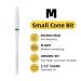 MaryCarrie Ceramic Small Cone Cuticle Clean Drill Bit - 3/32 Inch Shank - Acrylic Nails Gel Remover - White (Medium Grit) - Buy Online on GoSupps.com