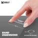 500x Clear Mini Hair Elastic Bands - Small Transparent Hair Ties for Braiding - 22mm x 2mm - Buy Online on GoSupps.com