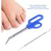 Long Handled Toenail Scissors Set Stainless Steel Pedicure Nail Tool Set Long Handle Toenail Scissors Nails File - Buy Online on GoSupps.com
