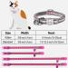 Taglory Reflective Cat Collar with Safety Clasp & Bell - 2-Pack Adjustable Hot Pink Collars for Cats & Kittens (15-20cm) - Buy Online on GoSupps.com