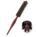 Mini bristle Barts brush for men 2.7cm round brush wild boar bristle round brush to blow -dry natural curling brush for women Small round hairbrush 6886