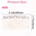 PAGOW Pearl Bridal Hair Side Comb Set - Rhinestone Wedding Hair Pieces - Crystal Accessories for Women - 2 Pack (Rose Gold, 3.14 x 1.77 inch) - Buy Online on GoSupps.com