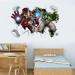 Hulk 3D Wall Stickers - Avengers Robot Breaking Wall Decals for Bedrooms - Wall Art Decor - Buy Online on GoSupps.com
