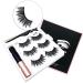 Magnetic Eyelashes And Eyeliner Kit 3 Pairs Reusable Magnetic Lashes With Eyeliner 3D Natural Look False Eyelashes Magnetic Eyelashes Natural Looking Lashes