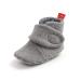 Matt Keely Baby Boys Girls Anti-Slip Soft Sole Slipper Booties Infant Crib Shoes Crawler Warm Winter Boots with Fleece Lining 0-6 Months Grey Style 1