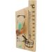 Stylish Hourglass Sauna Thermometer | Premium Design for Sauna Rooms - Shop Now! - Buy Online on GoSupps.com