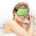 Lymphoma Cancer Green Ribbon Sleep Mask | Adjustable Eye Shades for Women | Comfortable & Stylish Sleep Cover - Buy Online on GoSupps.com