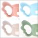 CCCYMM Silicone Baby Bottle Handle Set - Wide Mouth (Over 6cm) - 4pcs in Blue Green Pink White - Ideal for International Shipping - Buy Online on GoSupps.com