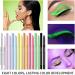 INTEROOKIE Colorful UV Fluorescent Gel Eyeliner Pen Waterproof Oil-Resistant Non-Staining Beauty Makeup with Pearlescent Eyeliner Pen (J97) - Buy Online on GoSupps.com