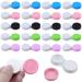 Jinlaili 20PCs Colorful contact lens container protective cover to contact lenses and integrated mirrors contact lenses glasses case portable travel contact lenses set for home and travel