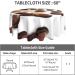 FRESQA Cookies Food Chocolate Chip Biscuits Round Tablecloth 60 NCH Waterproof Washable Kitchen Dining Room Round Tablecloth Cookies Food Chocolate Chip Biscuits One Size - Buy Online on GoSupps.com