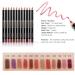 Lip Liner Pencil Set - 12 Durable Matte Waterproof Colors for Fuller Lips - Buy Online on GoSupps.com