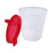 Medi-Inn+ Urine Cup 125 ml with Red Snap-On Lid - 10 Pack Plastic Urine Sample Collection Cups for Accurate Testing - International Shipping Available - Buy Online on GoSupps.com