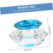 POPETPOP 1pc Nail Art Crystal Cup Containers with Lids Diy Powder Holder Jewelry Holder Nail Powder Container Nail Art Liquid Cup Clear Glass Crystal Cup Crystal Art Glass Acrylic Self Made 7.5x6cm Blue - Buy Online on GoSupps.com