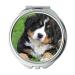 Mirror Compact Mirror Bernese Mountain Dog Dog Big Dog Animal Green pocket mirror portable mirror
