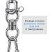 SELEWARE Silent Bearing Swing Swivel  360 Rotational Device Hanging Accessory with Removeable Buckle for Tree Swing  Hammock Chair  Climbing Rope  Yoga  Kids Swing Swivel 1200LB Capacity Swivel - Style A - Buy Online on GoSupps.com