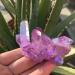 Natural Crystal Rough Specimen 80-90g Purple Flame Aura Quartz Crystal Cluster Specimen - Buy Online on GoSupps.com