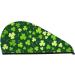 Happy St. Patrick's Day Microfiber Hair Towel - Super Absorbent Coral Velvet Wrap for Long Curly Thick Hair | Quick Dry & Soft for Women - Buy Online on GoSupps.com