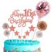 Cnrose Cake Decoration Girl 17th Birthday Hello 17 Cake Topper Rose Gold with Heart Star Balloon Cake Decoration 17th Birthday Girl Happy 17th Birthday Cake Decoration 17 Years Girl 17 Birthday Girl - Buy Online on GoSupps.com