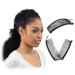 Banana Hair Clip for Thick Curly Hair - Stretch & Adjust  Comfy  Damage & Crease-Free All-Day Hold for Heavy Hair  Updo's in Seconds - Easy UpDo's  Fro-Hawks  Ponytails (Black Satin Cord w/Bead Closure) Large (Pack of 1)...